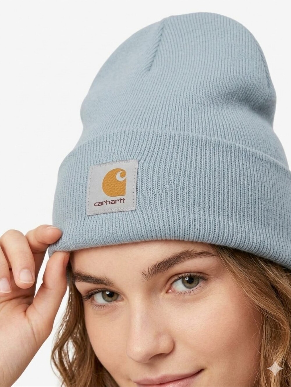 🌬 Carhartt Light Blue Beanie Hat
